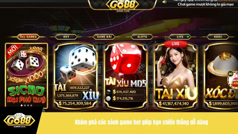 Khám phá các sảnh game hot giúp bạn chiến thắng dễ dàng