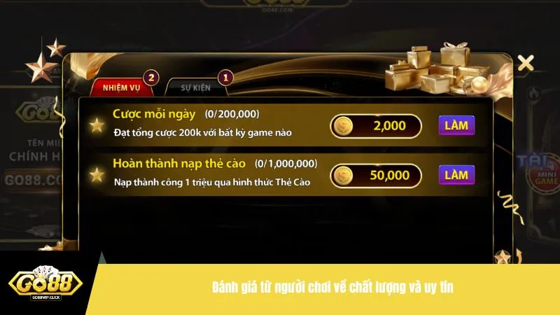 Đánh giá từ người chơi về chất lượng và uy tín